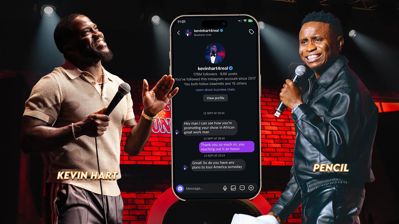 Kelvin Hart shocked Pencilcomedian with an American Tour message - New ERA