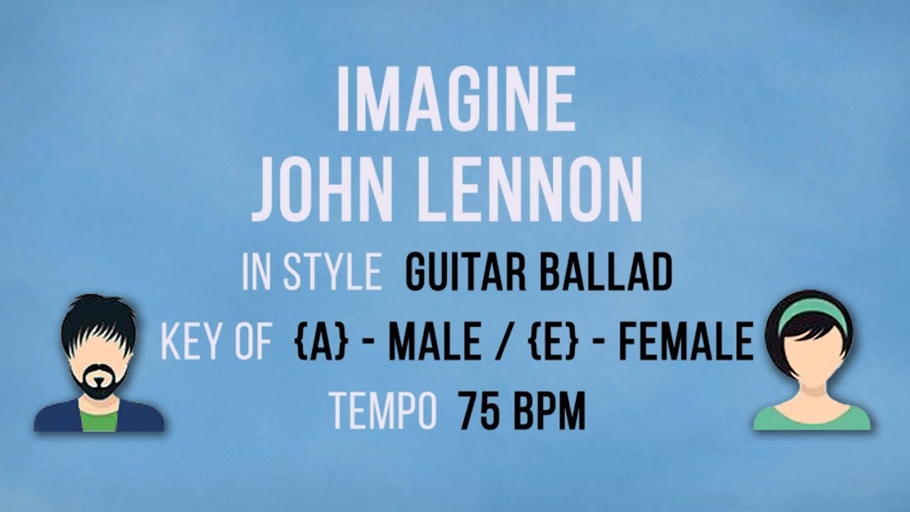 Imagine - Female - Male Karaoke Backing Track