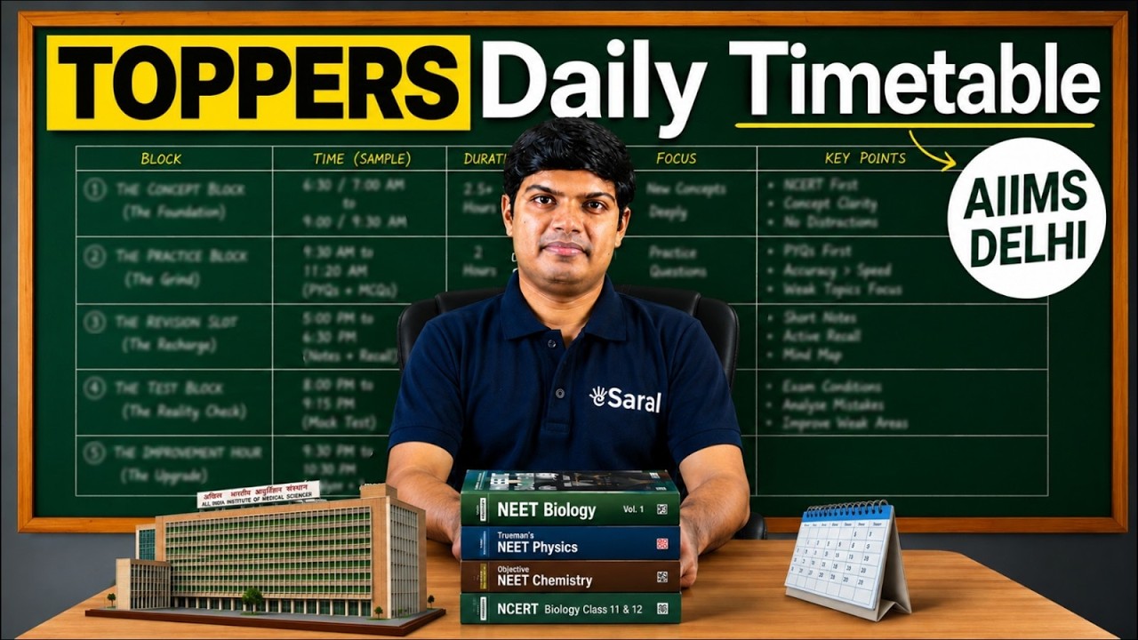 NEET 2027 : TIMETABLE to Cover Syllabus & get AIR 100 in 9 Months 🔥| NEET 2027 Roadmap 🔥| eSaral