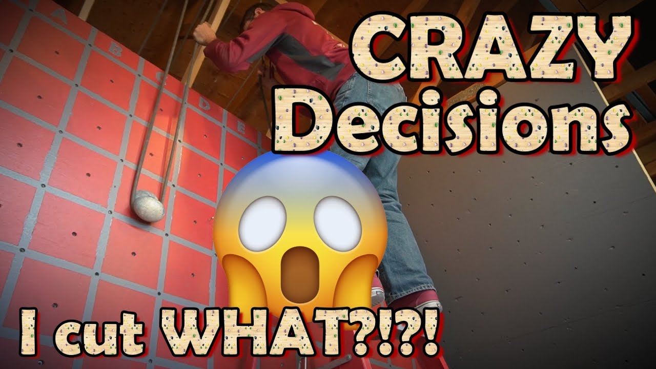 Cutting Joists and Hanging Plywood   -  Garage Climbing Wall Build Episode 3