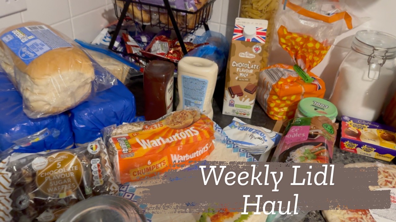 Еженедельные покупки продуктов в Lidl - для семьи из четырех человек - на время школьных каникул