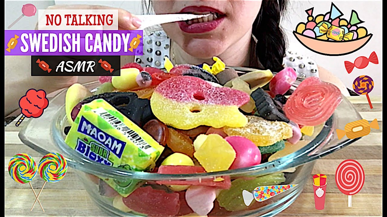 ASMR BEST SWEDISH CANDY Part 2 | NO TALKING | Eating Show | MUKBANG | Soft & Chewy Eating Sounds |