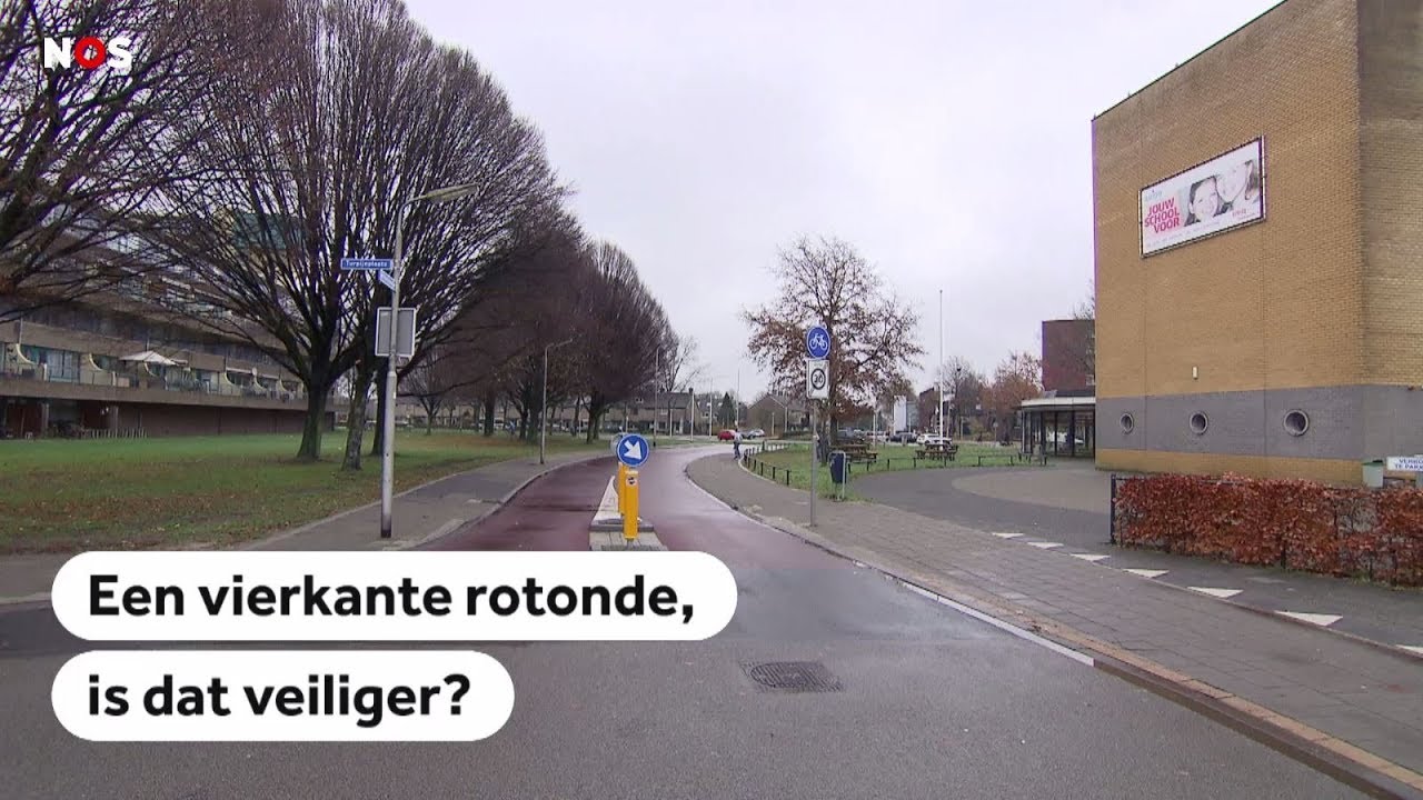 VERKEER: Is vierkant fietspad bij rotonde veiliger?