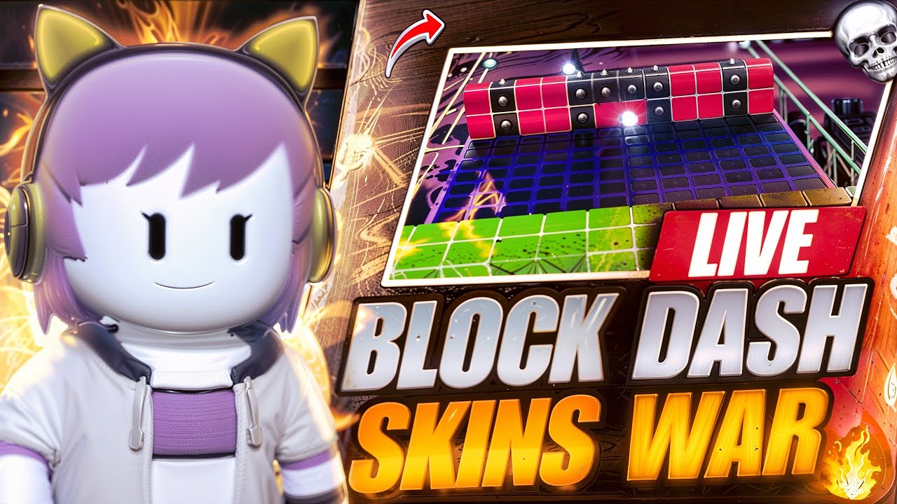 STUMBLE GUYS LIVE  | UNLIMITED BLOCK DASH 😍 INW SERVER  😍 