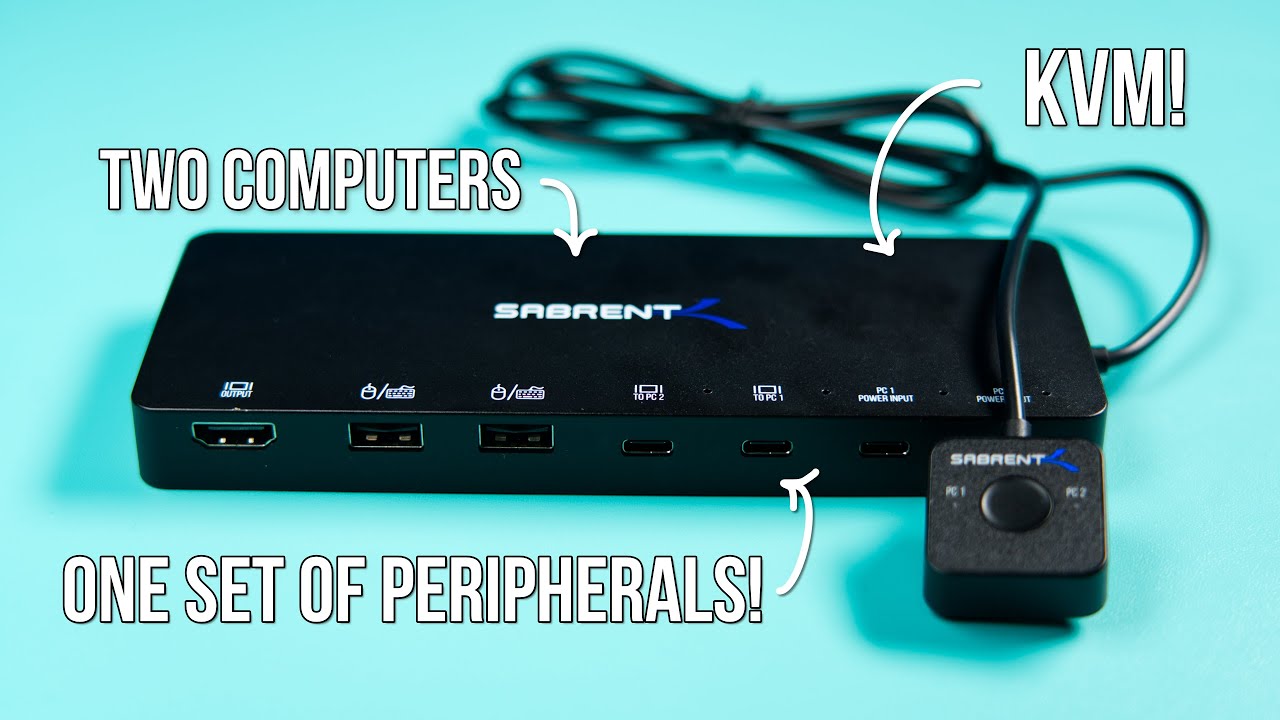 KVM-переключатель SABRENT USB-C с подачей питания!