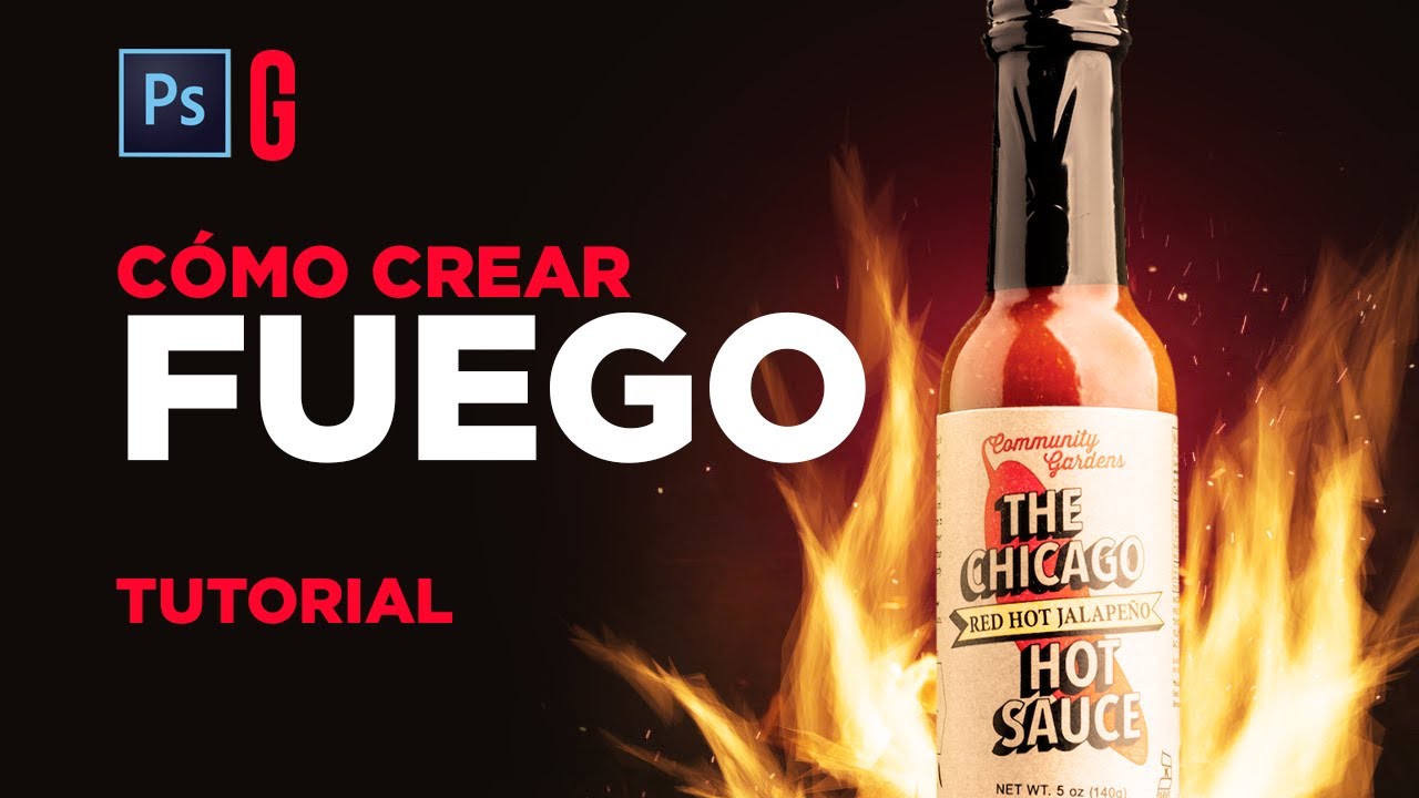Photoshop Tutorial | Cómo Crear Fuego SUPER FÁCIL | How to Create Fire using simple Filters