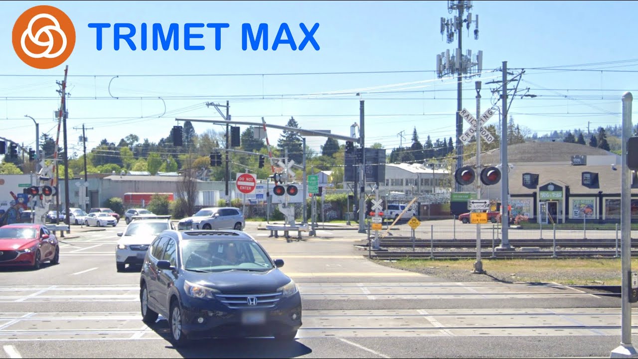 12th ave in railroad crossing (trimet max) Portland OR.