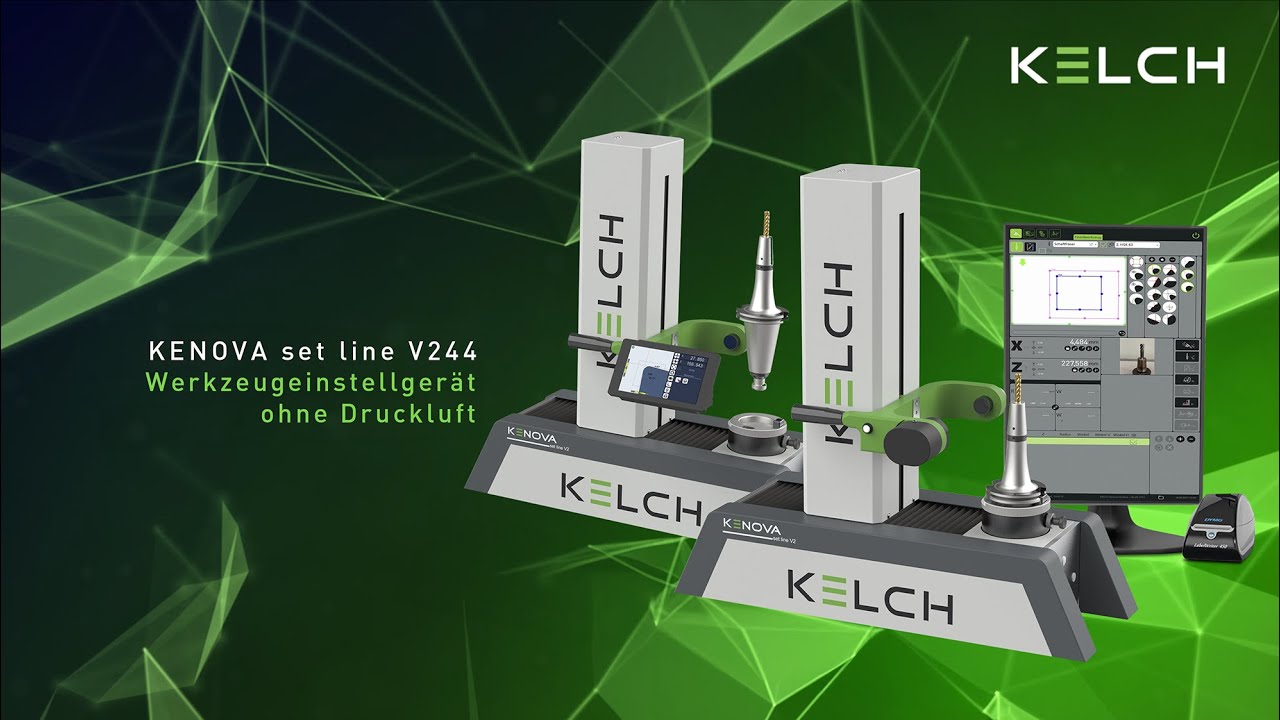 KELCH KENOVA set line V244 &ndash; Werkzeugeinstellger&auml;t ohne Druckluft