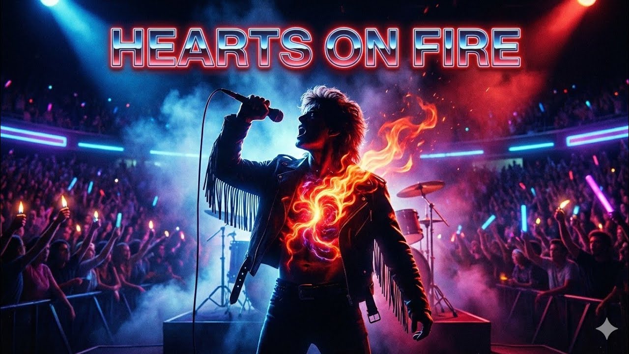 Hearts on Fire | 80s Glam Rock Arena Anthem | Musiklectik 