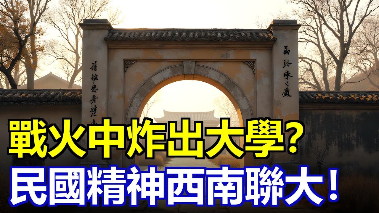 民國精神西南聯大！戰火中炸出的學術核爆！8年茅屋大學竟產2諾獎+8兩彈元勳+170院士！#西南聯大 #教育奇蹟 #民國大師 #精神豐碑