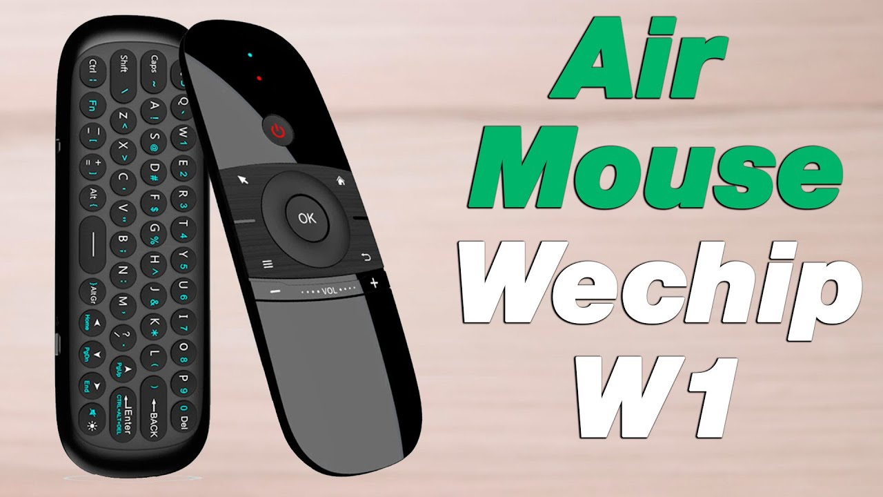 Air Mouse Wechip W1 com Bateria Recarregável e Ir learning