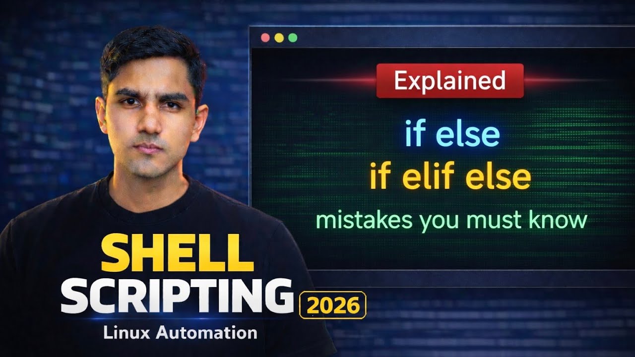 Explain if-else, if-elif-else Conditional Statement | Shell Scripting 2026