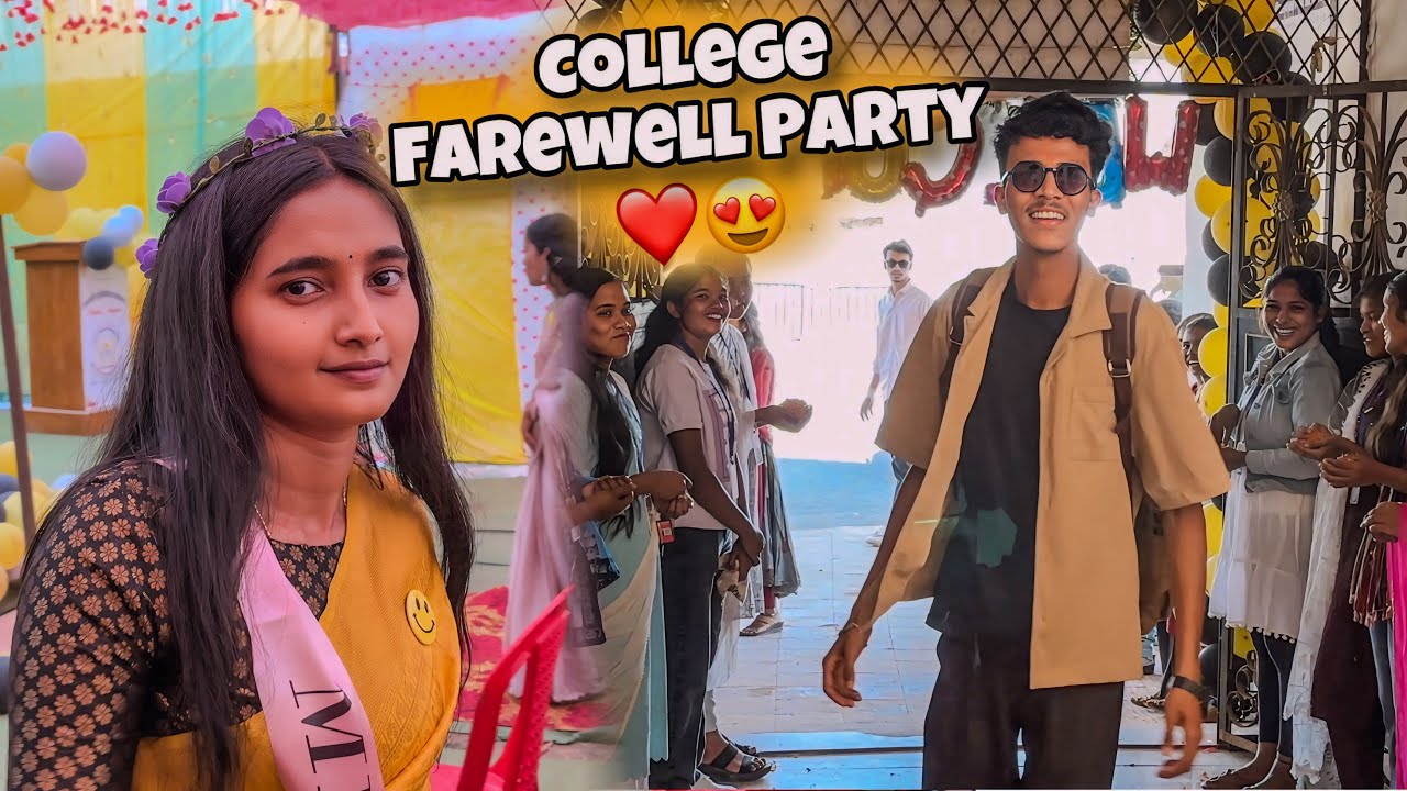 College Mei Aaj Bahut Ladkiyaan Mili 😍 College Farewell Party 😎🍾