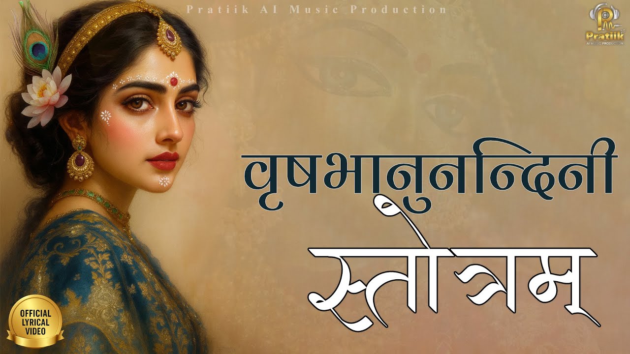 वृषभानुनन्दिनी स्तोत्रम् (Official Lyrical Video) | Radha Rani Bhakti Song | Pratiik Bhakti Songs
