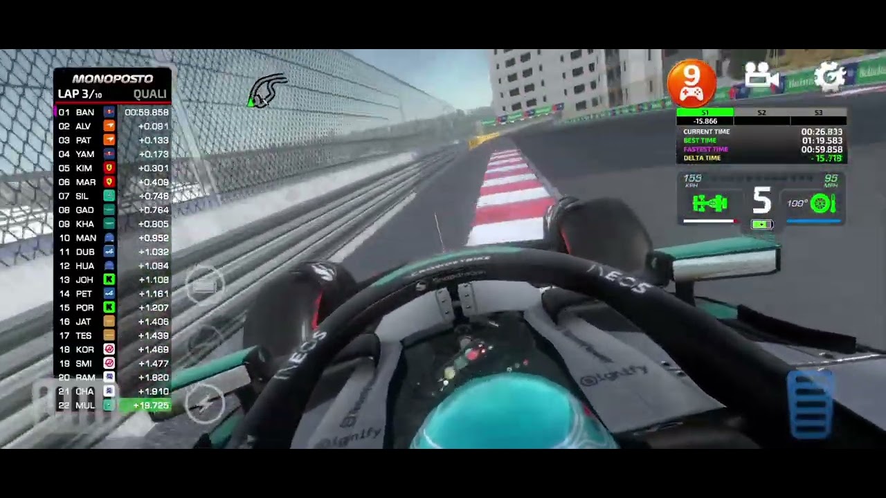 Monaco qualifying round| monopots 2k25|  fastest lap 🤯🫣