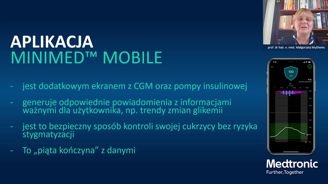 Aplikacje dla pacjentów i opiekunów w MiniMed™ 780G z prof. M. Myśliwiec   WEBINAR