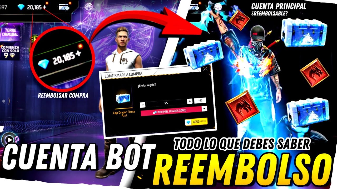 ❎ME pueden BANEAR si me envi&oacute; REGALOS desde una CUENTA BOT que REEMBOLSE?