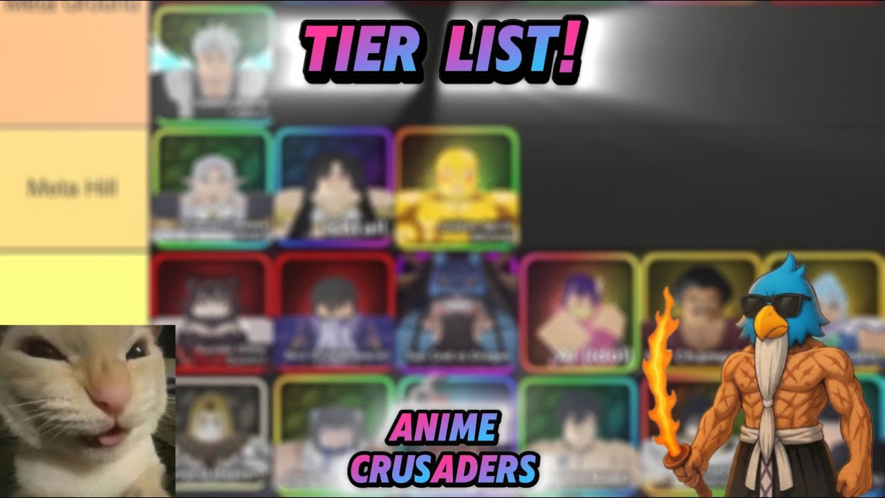 TIER LIST ANIME CRUSADERS! + TODOS CODES!