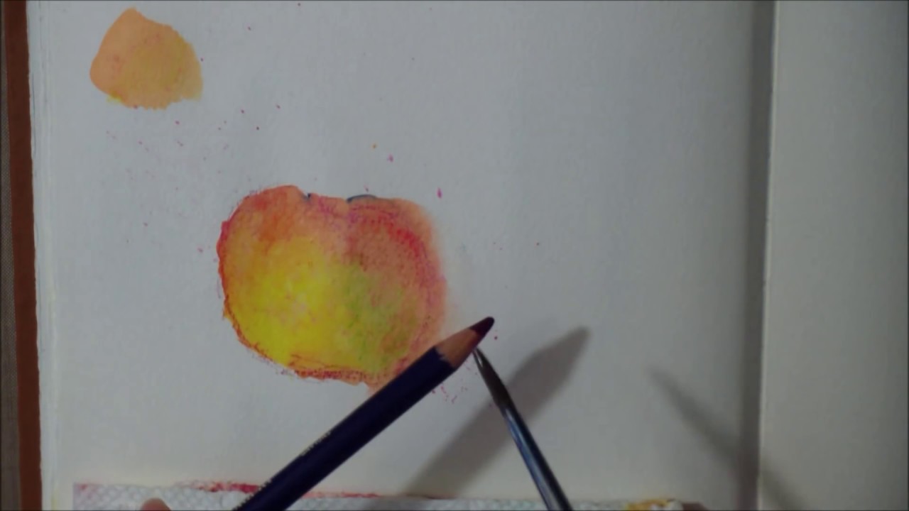 Tutoriál - Akvarel pro začátečníky  - Akvarelové pastelky