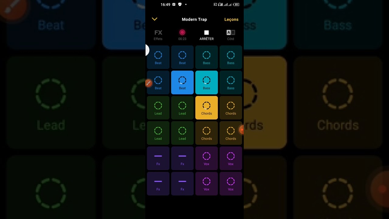 Faire un beat facilement et rapidement avec son Android, Groovepad 😱