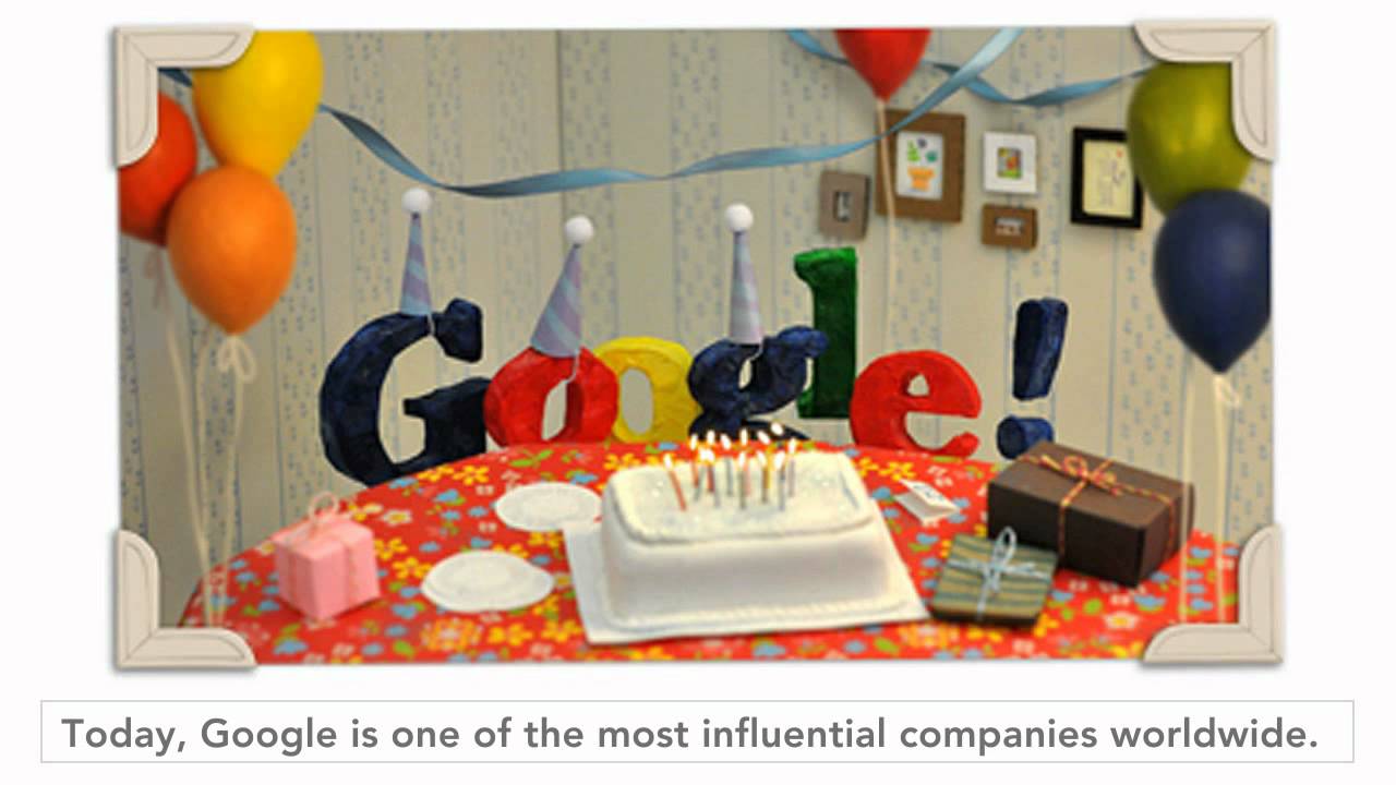 Happy 13th birthday Google (doodle)