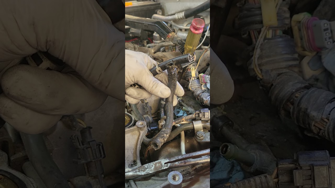 Step 7- CP3 Pump Return Hose, install last hose, Duramax LLY Fuel Leak      
