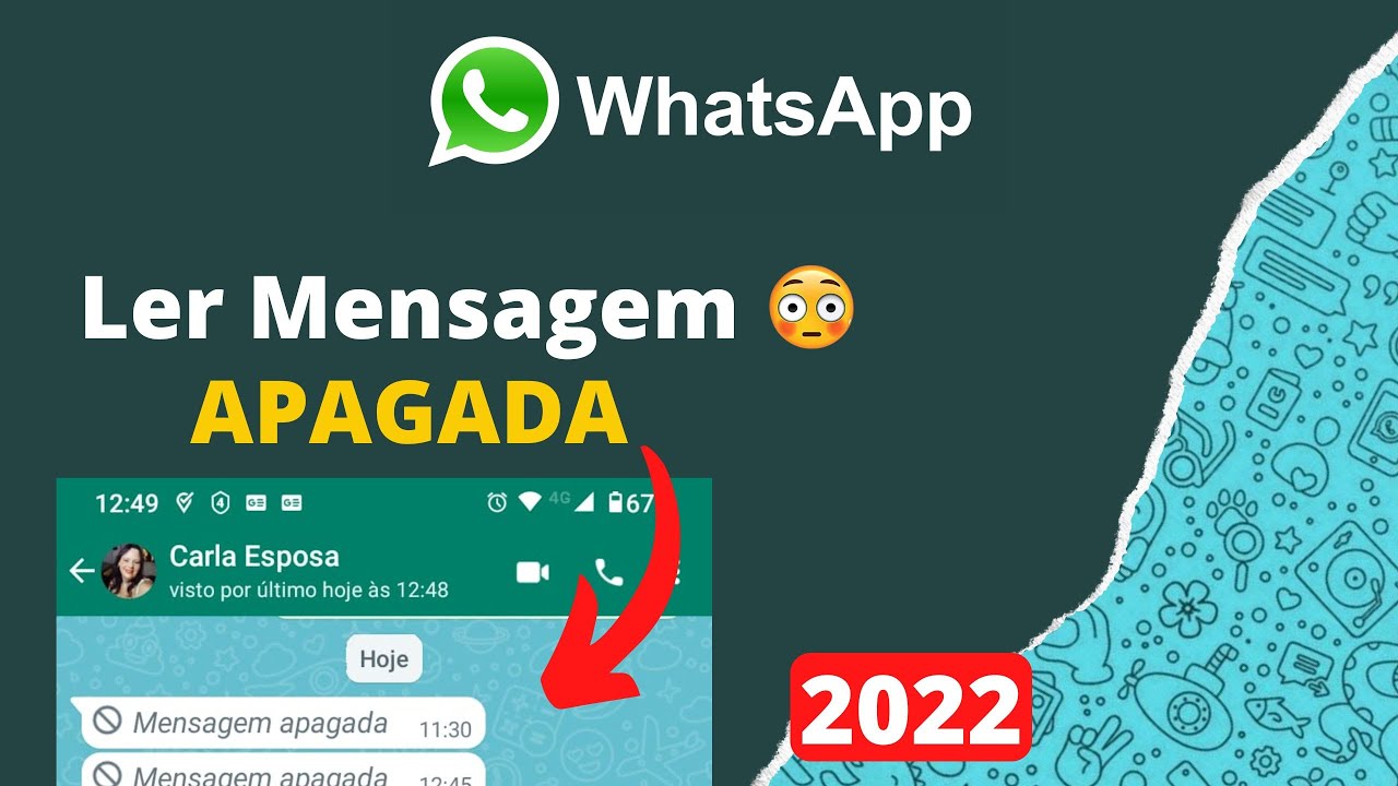 🤫 Como Ver MENSAGEM APAGADA do WhatsApp 2022 (FÁCIL)😁
