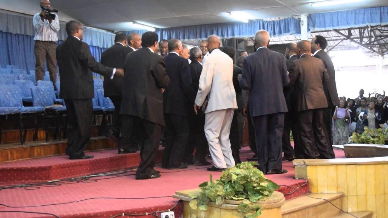 David Reed-Men's Choir Dancing and Singing-Addis Ababa, July 2014