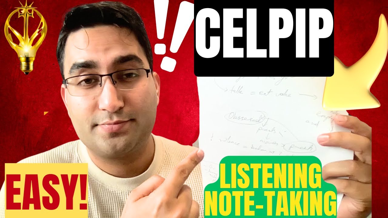 CELPIP Hardest Listening Note-Taking Skills! Must Watch Before The Exam!