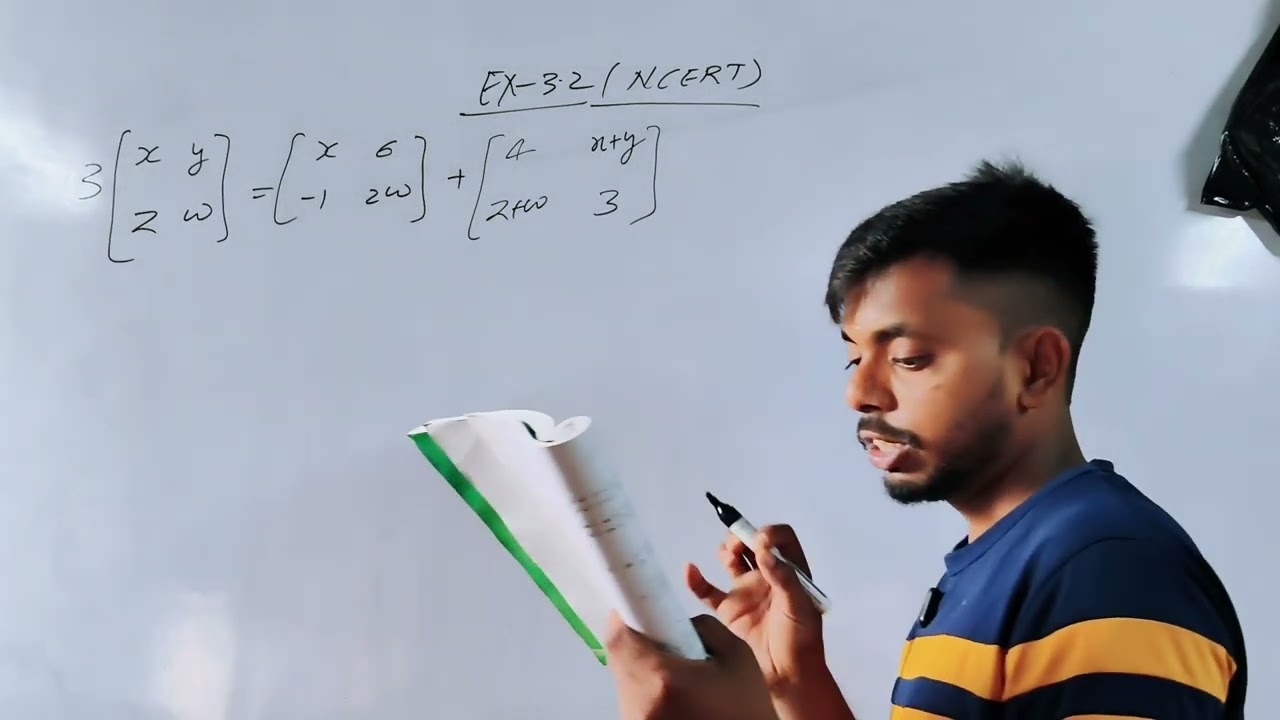 Matrix Lecture 12| exercise 3.2 | Niraj Kumar