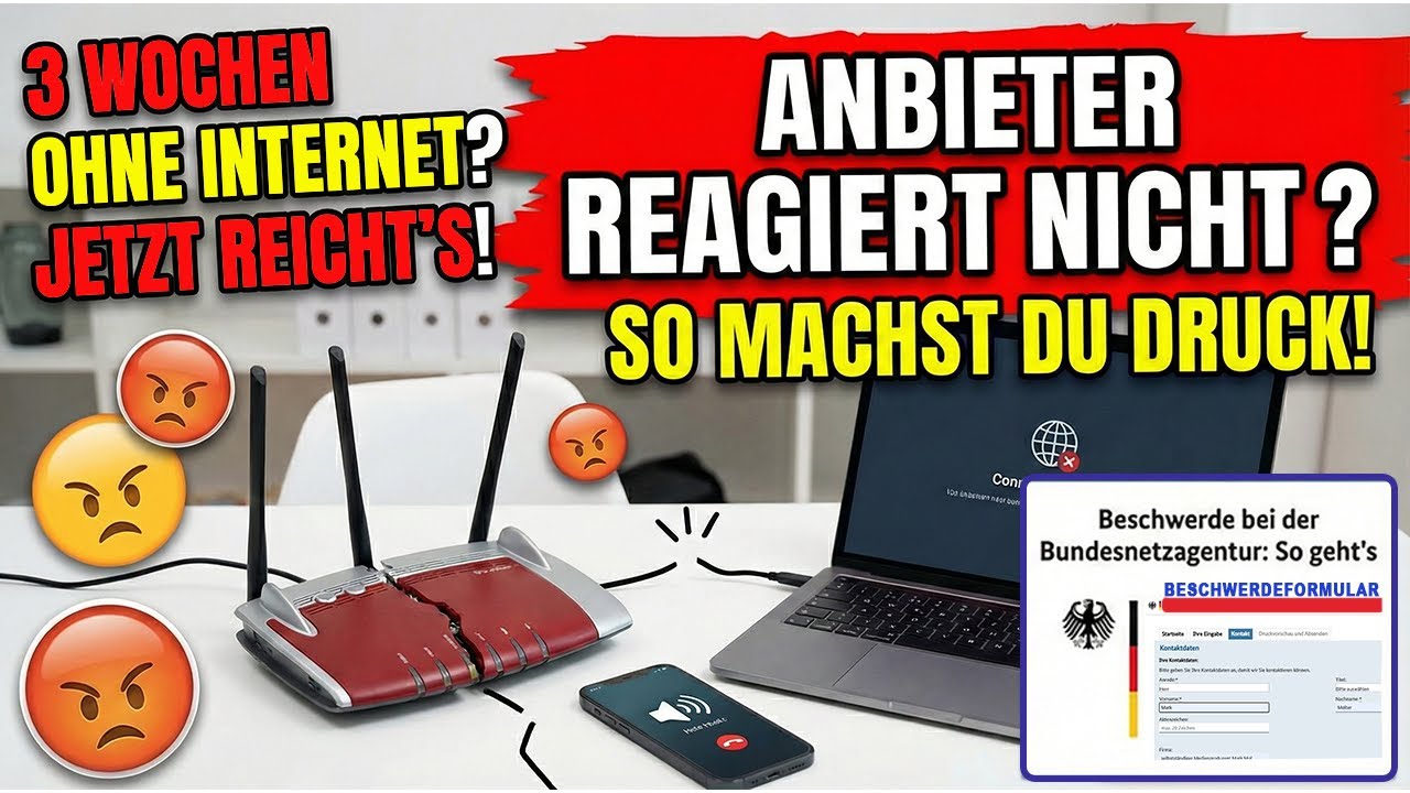 Beschwerde bei der Bundesnetzagentur: So geht's Schritt für Schritt (Internetstörung)