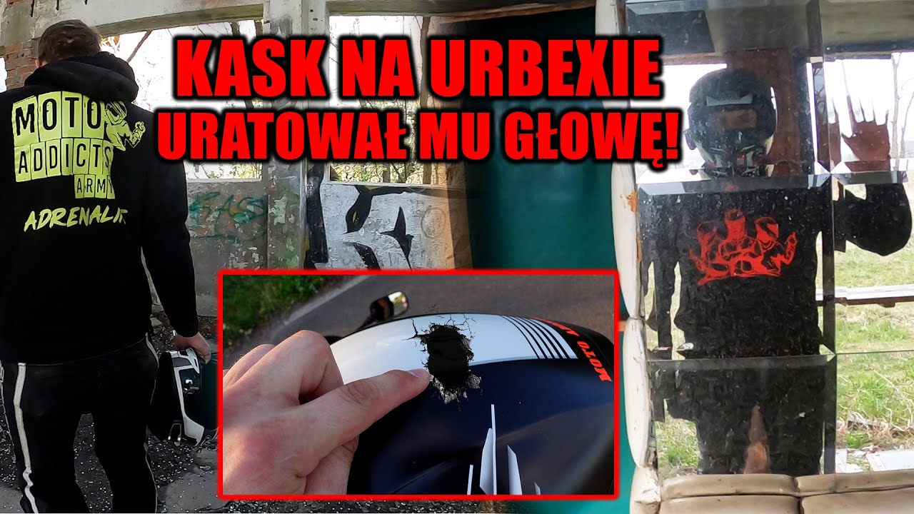 Pękł mi kask w nawiedzonym domu! 😩 Pierwszy moto urbex w opuszczonych miejscach! | Moto vlog MA
