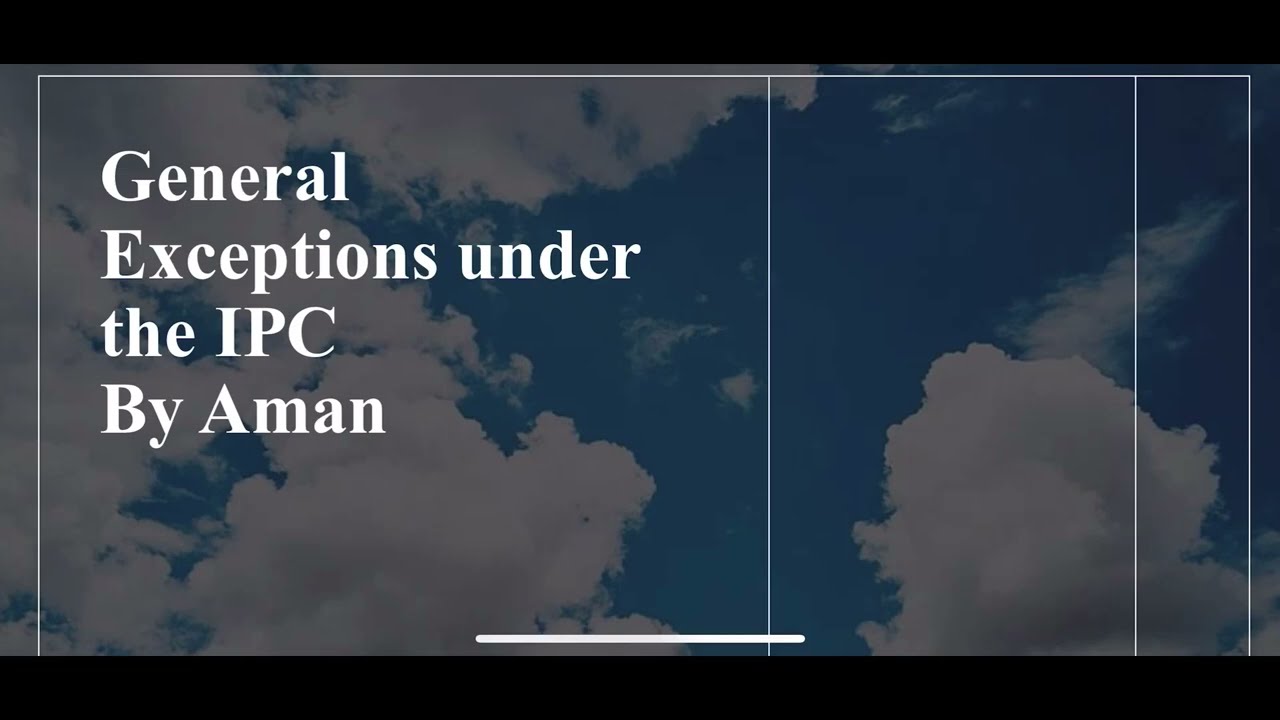 General Defences IPC | Section 76-106 IPC | Chapter 4 IPC