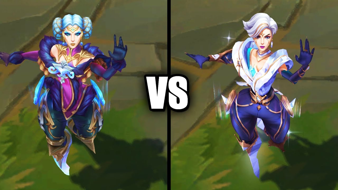 Winterblessed Camille vs Prestige Winterblessed Camille Skins Comparison (League of Legends)