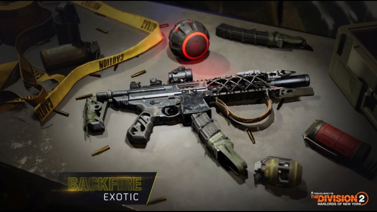 NUEVA ARMA EXÓTICA! Backfire / EXPLOSION - The Division 2