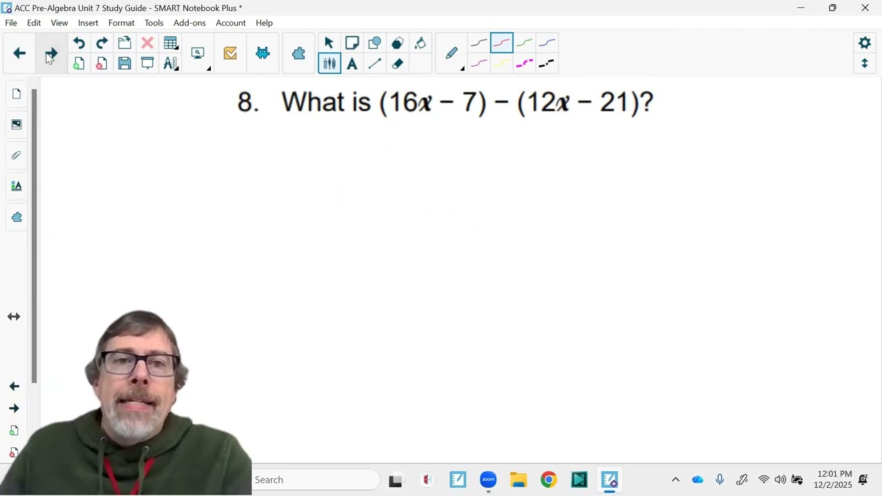 Видеоруководство по подготовке к тесту ACC Pre-Algebra Unit 7