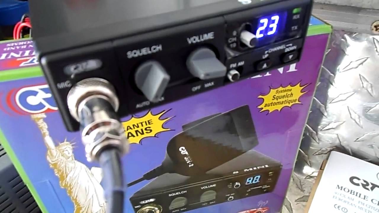 Testare,unboxing,prezentare statie radio CB CRT S MINI II ASC - www.magazin-statiiradio.ro