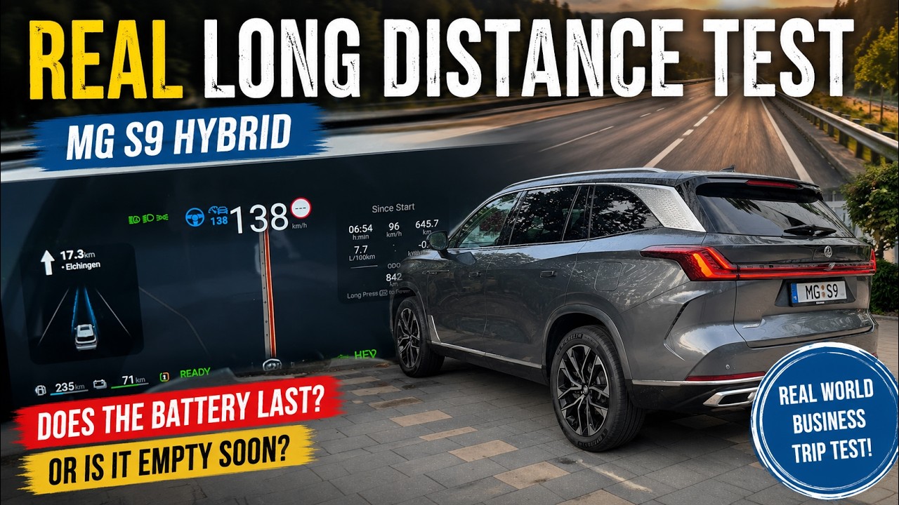 MG S9 PHEV - REAL BUSINESS TRIP LONG DISTANCE TEST