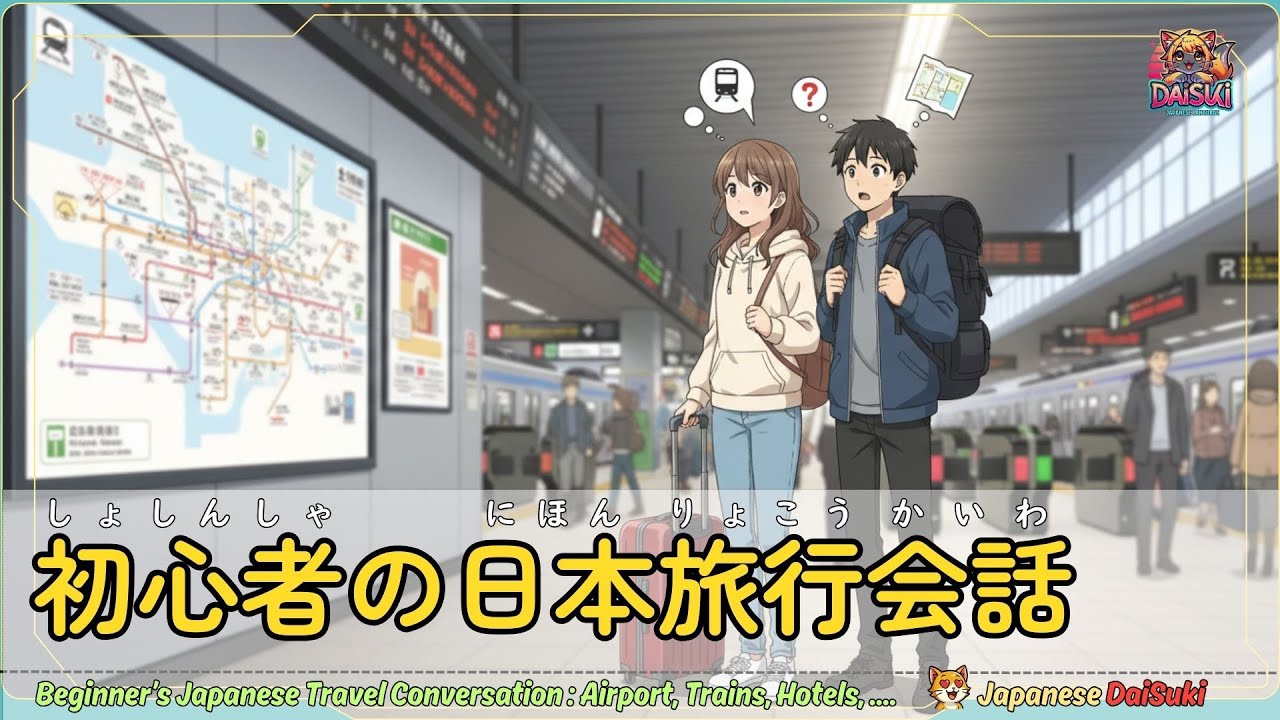 初心者のための日本旅行会話ガイド｜Beginner’s Japanese Travel Conversation Guide  Airport, Trains, Hotels, Convenience