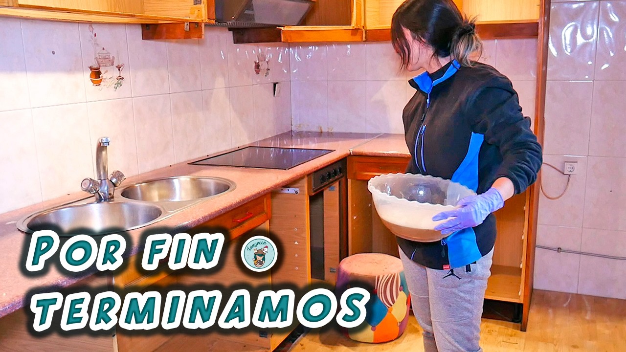 REFORMA de una COCINA ANTIGUA paso a paso 🏡🧽 Fin de la Limpieza