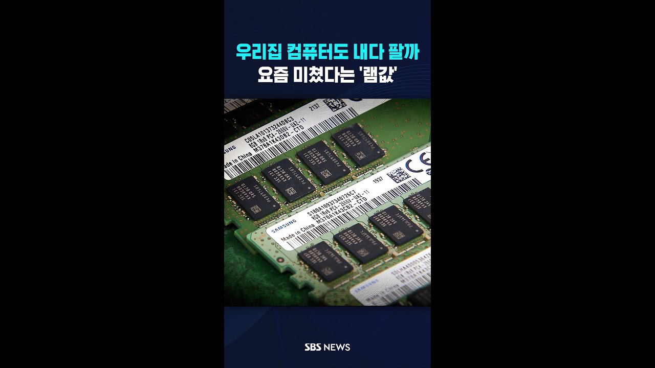 우리집 컴퓨터도 내다 팔까&hellip;요즘 미쳤다는 '램값'  #shorts