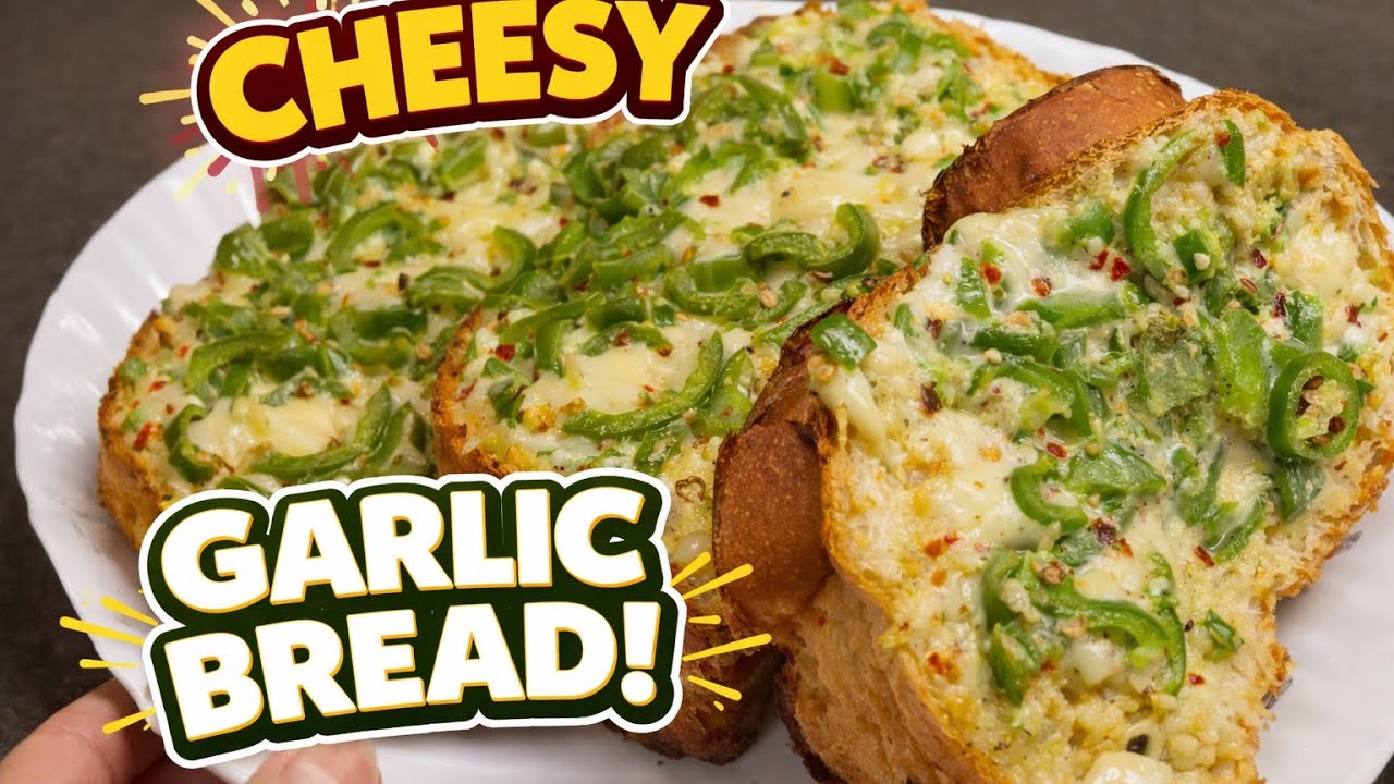 Cheesy Garlic Bread at Home 😋 | Easy Homemade Garlic Bread Recipe