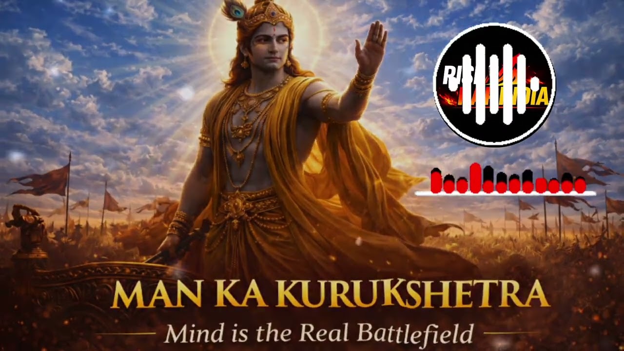 Man ka kurukshetra💔Krishna Motivational Rap | Warrior Mindset Song💪 kabhi rukna nahi⚡