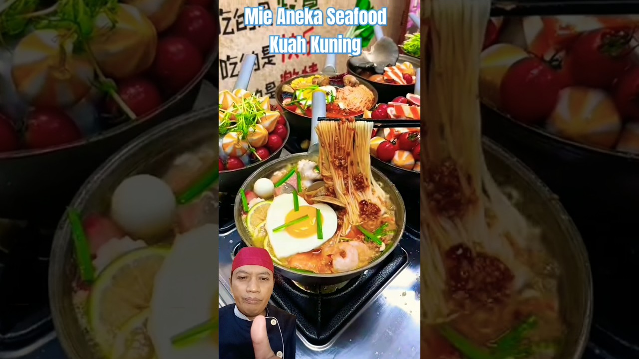 Gurih & Sedap!! Mie Aneka Seafood Kuah Kuning #food #delicious #shorts #shortsfeed #shorttrending