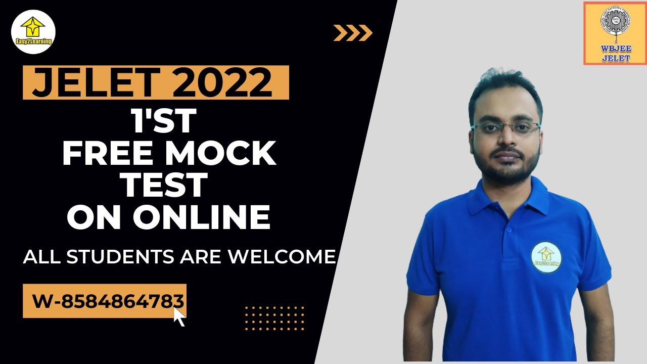 Online Free Mock-Test for JELET 2022 | JELET 2022 MOCK TEST |