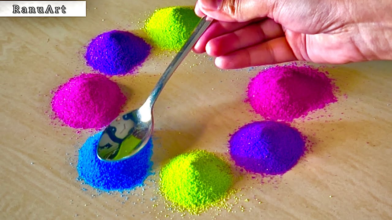 🌈 Holi Special Rangoli Design 2026 | Easy & Colorful Festival Rangoli | Step by Step ✨Ranu Art
