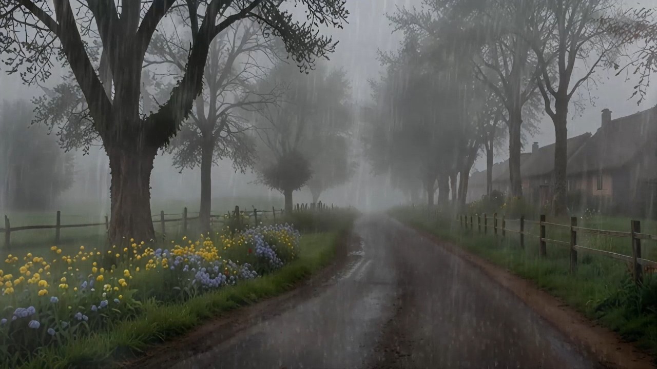 Relaxing Rainfall Ambience for Stress Relief and Quiet Sleep | Soft Rain Sounds