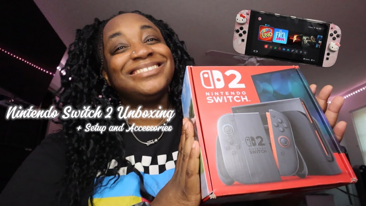 Nintendo Switch 2 Unboxing! 🎮🕹️ + Setup & Accessories ✨