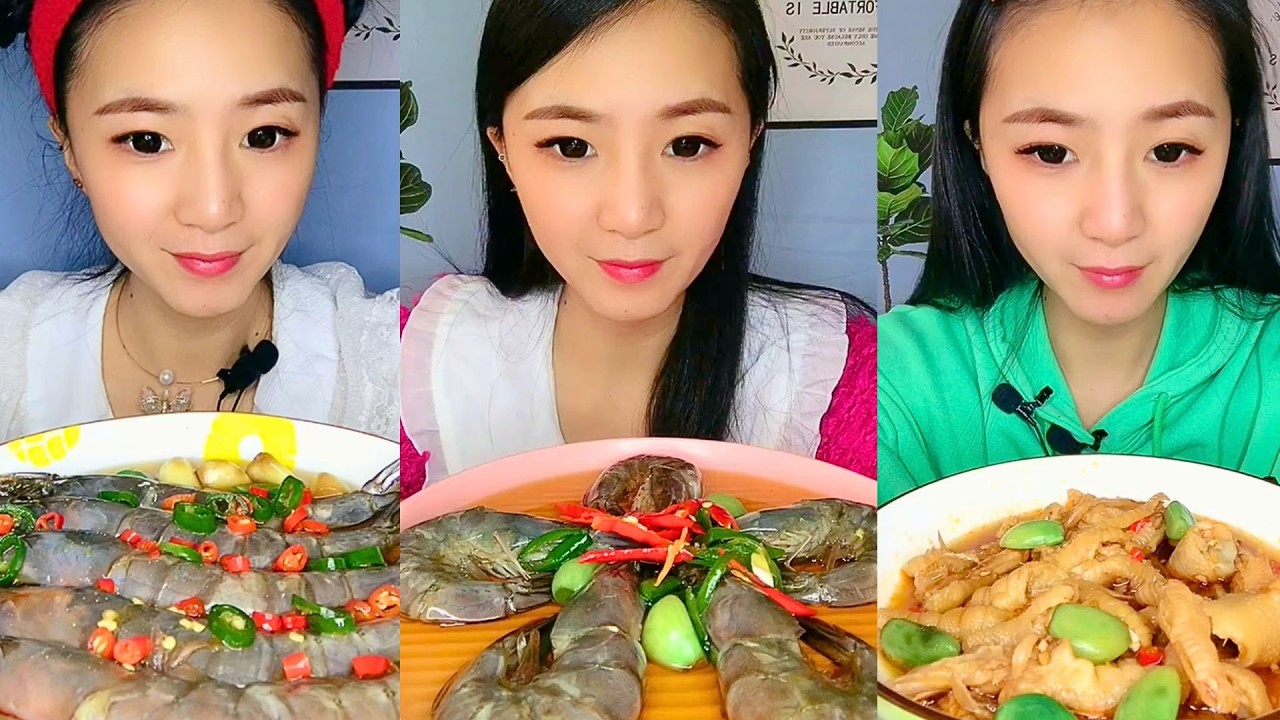 Satisfying Eating Sounds with Colorful ASMR Crunchy Mukbang Compilation #283
