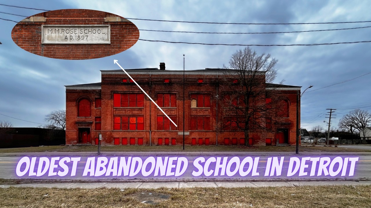 The Oldest Abandoned School in Detroit, M.M.Rose